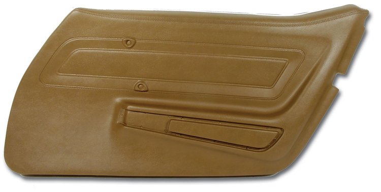 442253 Door Panel, 1970-1972 Chevy Corvette, Dark Saddle Right/Passenger