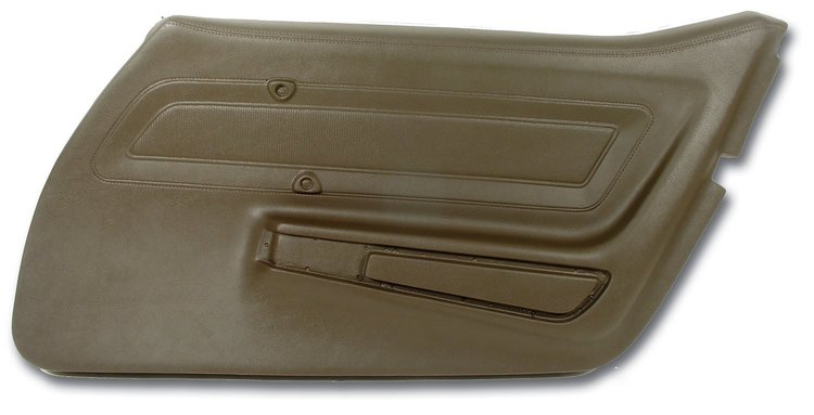442255 Door Panel, 1976-1976 Chevy Corvette, Dark Brown Right/Passenger