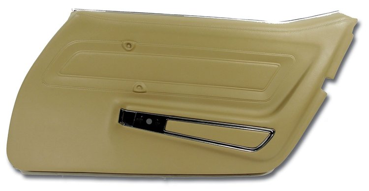 442415 Door Panel, 1970-1972 Chevy Corvette, Light Saddle Standard Right/Passenger