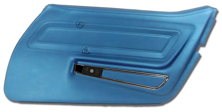 442441 Door Panel, 1970-1970 Chevy Corvette, Bright Blue Standard Right/Passenger