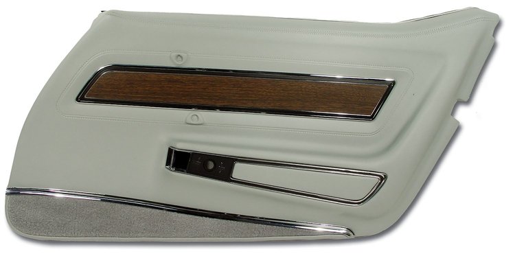442667 Door Panel, 1976-1976 Chevy Corvette, Smoke Deluxe Right/Passenger, Smoke, Vinyl