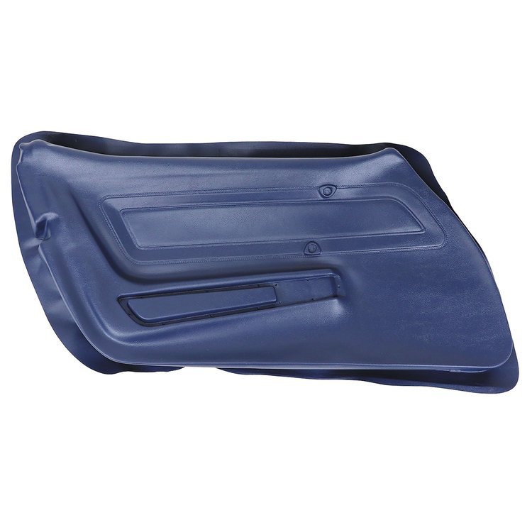 442745 Door Panel Skin, 1977-1977 Chevy Corvette, Dark Blue Left/Driver