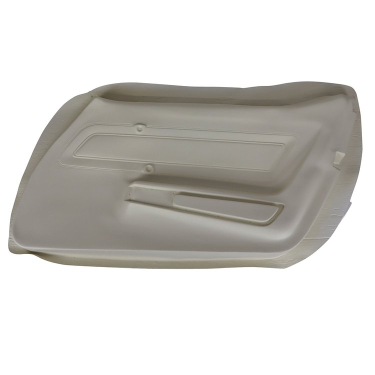 442876 Door Panel Skin, 1977-1977 Chevy Corvette, White Right/Passenger