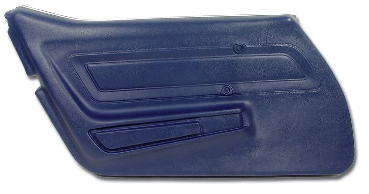 442945 Door Panel, 1977-1977 Chevy Corvette, Dark Blue Left/Driver