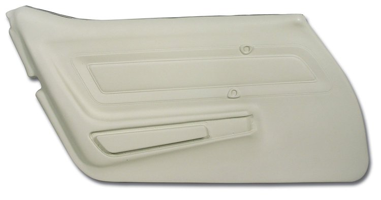 442976 Door Panel, 1977-1977 Chevy Corvette, White Left/Driver