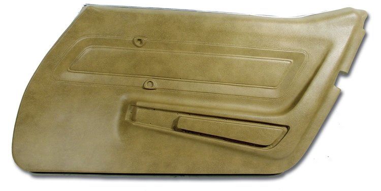 443057 Door Panel, 1977-1977 Chevy Corvette, Buckskin Right/Passenger