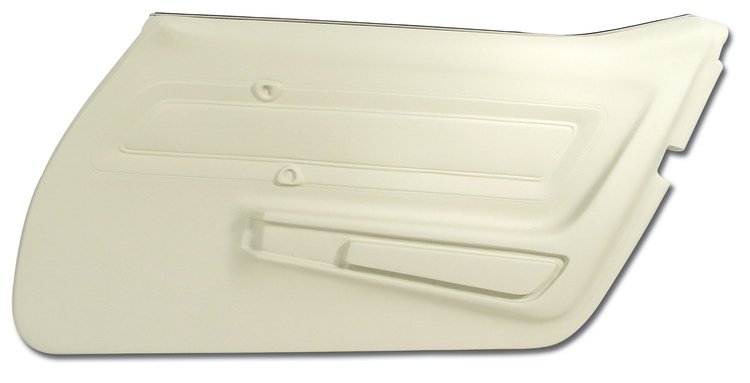 443076 Door Panel, 1977-1977 Chevy Corvette, White Right/Passenger