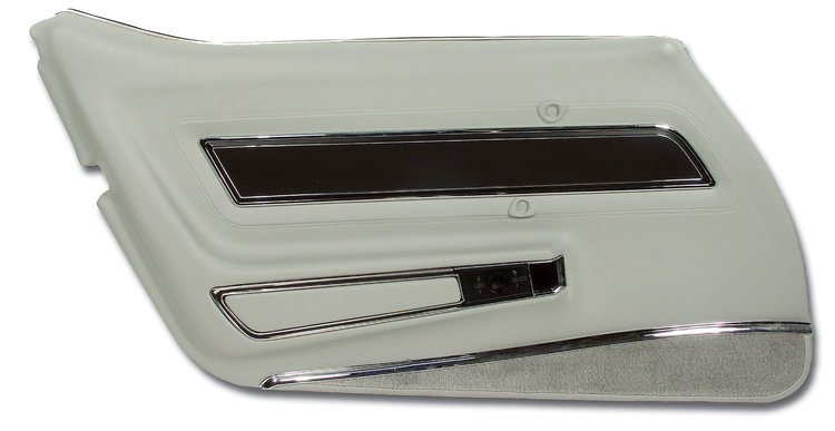 443167 Door Panel, 1977-1977 Chevy Corvette, Smoke Deluxe Left/Driver