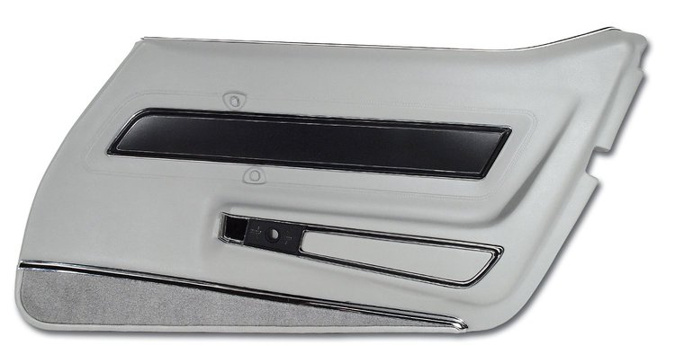 443267 Door Panel, 1977-1977 Chevy Corvette, Smoke Deluxe Right/Passenger