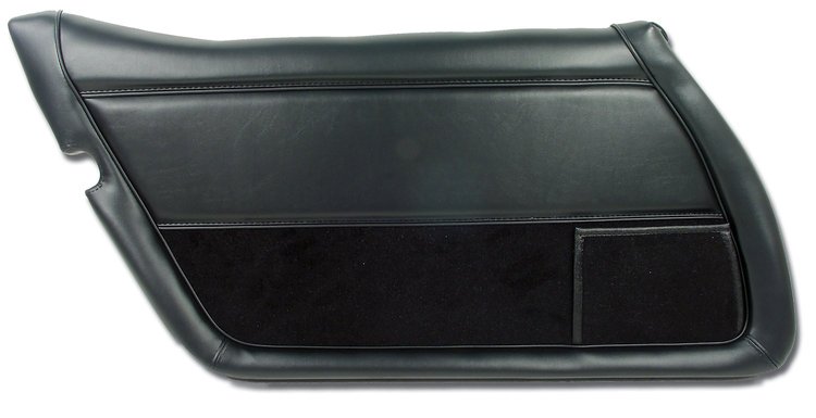 443320 Door Panel, 1978-1981 Chevy Corvette, Black, Left/Driver