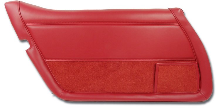 443325 Door Panel, 1981-1981 Chevy Corvette, Red Left/Driver