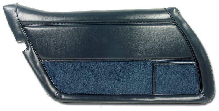 443346 Door Panel, 1982-1982 Chevy Corvette, Dark Blue Left/Driver