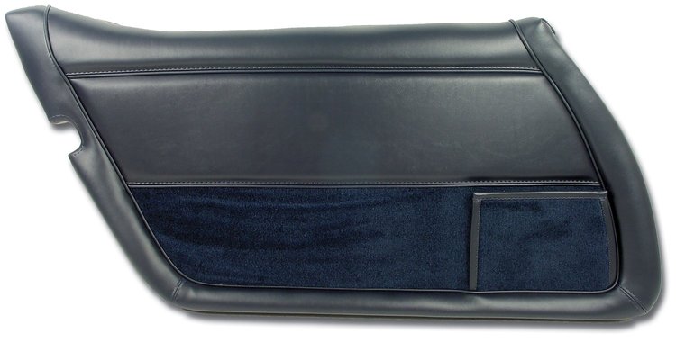 443348 Door Panel, 1978-1981 Chevy Corvette, Dark Blue Left/Driver