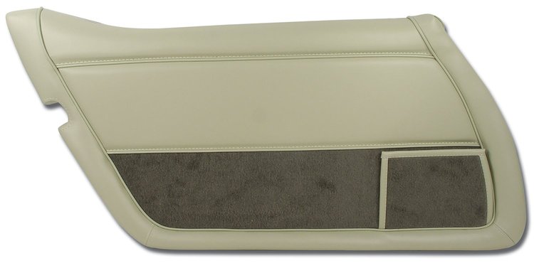 443366 Door Panel, 1979-1980 Chevy Corvette, Oyster Left/Driver, Oyster, Vinyl