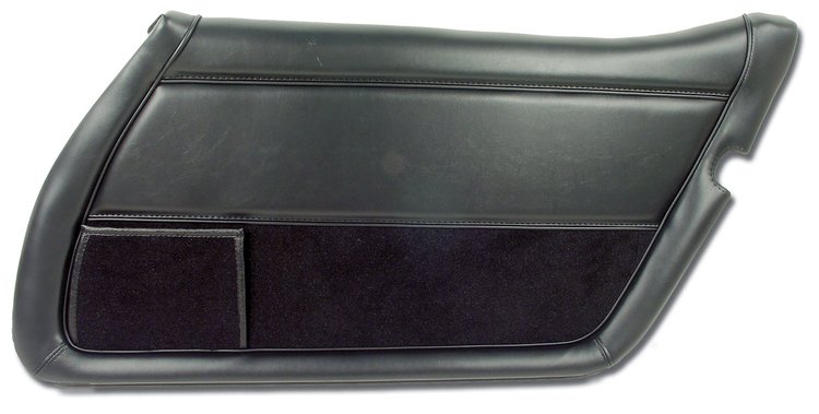 443420 Door Panel, 1978-1981 Chevy Corvette, Black, Right/Passenger