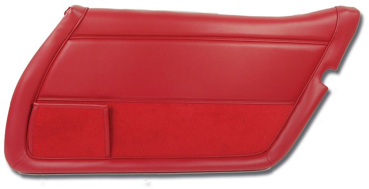443425 Door Panel, 1981-1981 Chevy Corvette, Red Right/Passenger