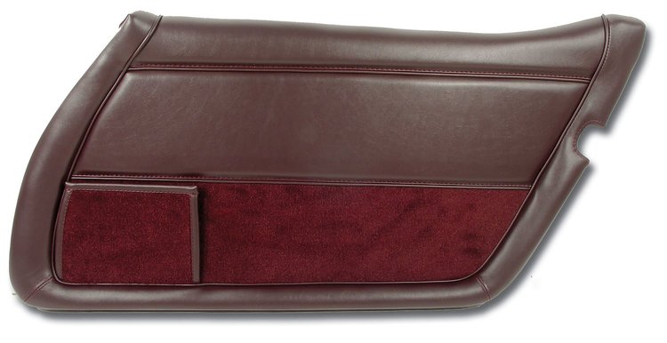 443436 Door Panel, 1980-1980 Chevy Corvette, Claret Right/Passenger