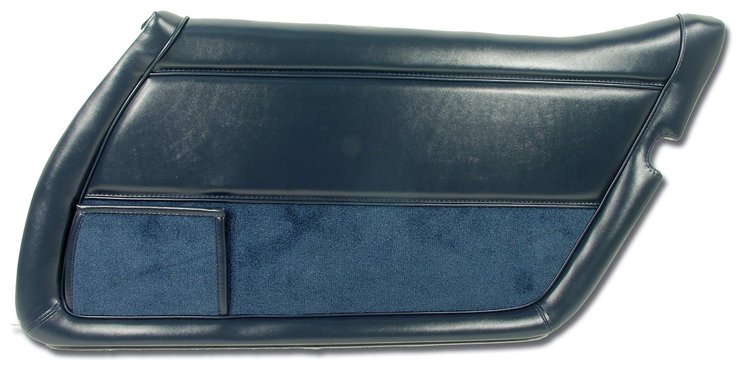 443446 Door Panel, 1982-1982 Chevy Corvette, Dark Blue Right/Passenger