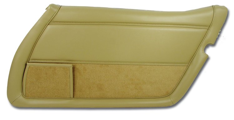443450 Door Panel, 1978-1980 Chevy Corvette, Doeskin Right/Passenger, Doeskin, Vinyl