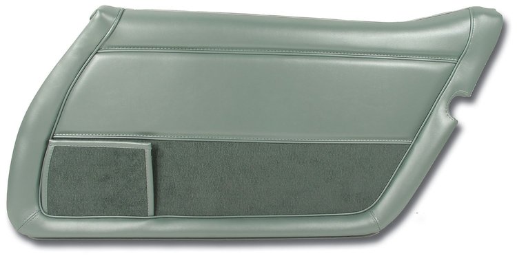 443459 Door Panel, 1982-1982 Chevy Corvette, Silvergreen Right/Passenger