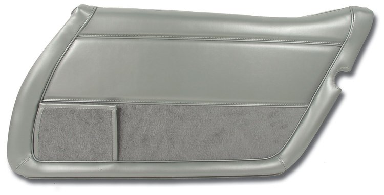443464 Door Panel, 1981-1981 Chevy Corvette, Silver Right/Passenger