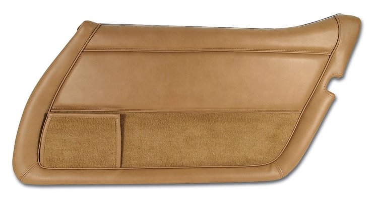 4434A5 Door Panel, 1981-1982 Chevy Corvette, Camel Right/Passenger, Eckler's Camel, Vinyl