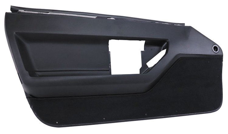 444020 Door Panel, 1984-1989 Chevy Corvette, Black, Left/Driver