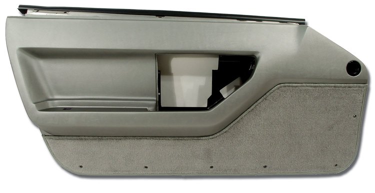 444069 Door Panel, 1984-1987 Chevy Corvette, Gray Left/Driver