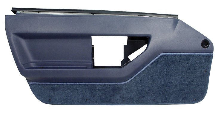 444070 Door Panel, 1984-1985 Chevy Corvette, Blue, Left/Driver