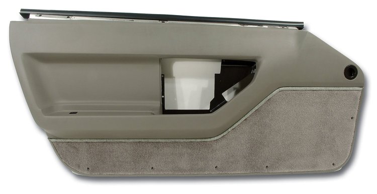 444079 Door Panel, 1988-1989 Chevy Corvette, Gray Left/Driver