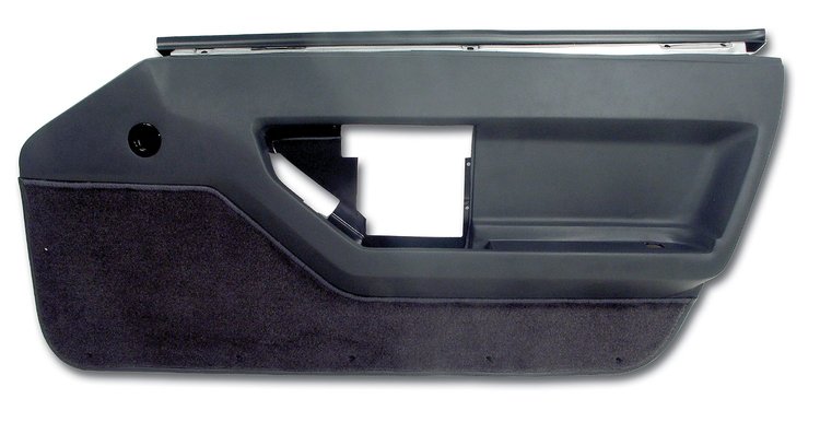 444122 Door Panel, 1984-1987 Chevy Corvette, Graphite Right/Passenger