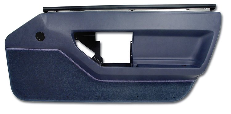 444170 Door Panel, 1984-1985 Chevy Corvette, Blue, Right/Passenger