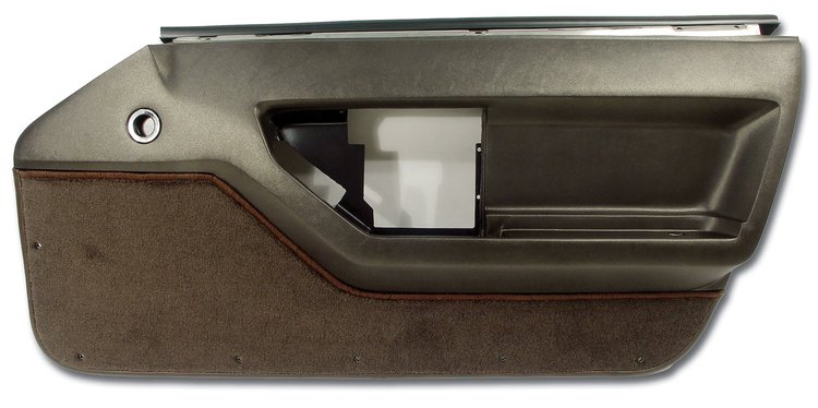 444171 Door Panel, 1984-1987 Chevy Corvette, Bronze Right/Passenger