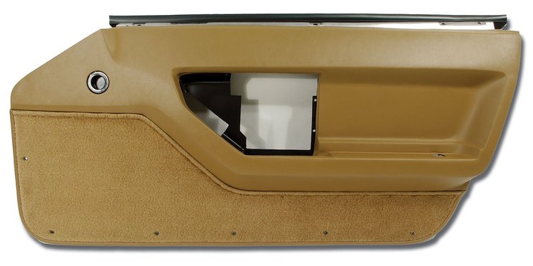444178 Door Panel, 1988-1989 Chevy Corvette, Saddle Right/Passenger