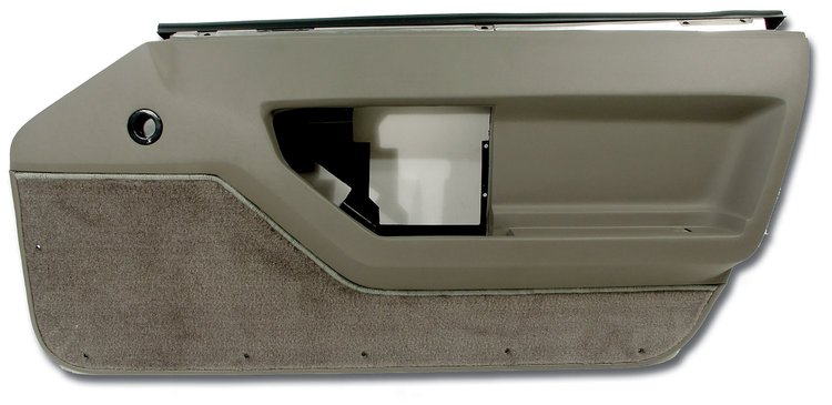 444179 Door Panel, 1988-1989 Chevy Corvette, Gray Right/Passenger