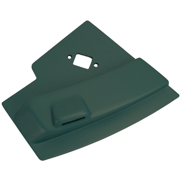 444414 Radio Side Panel, 1965-1966 Chevy Corvette, Green Left/Driver W/Power Antenna