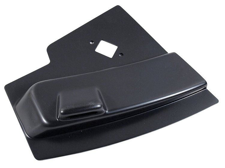 444420 Radio Side Panel, 1965-1966 Chevy Corvette, Black, Left/Driver W/Power Antenna