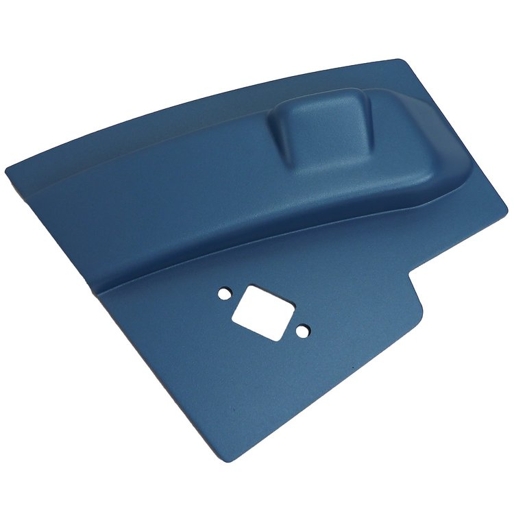 444440 Radio Side Panel, 1965-1966 Chevy Corvette, Bright Blue Left/Driver W/Power Antenna