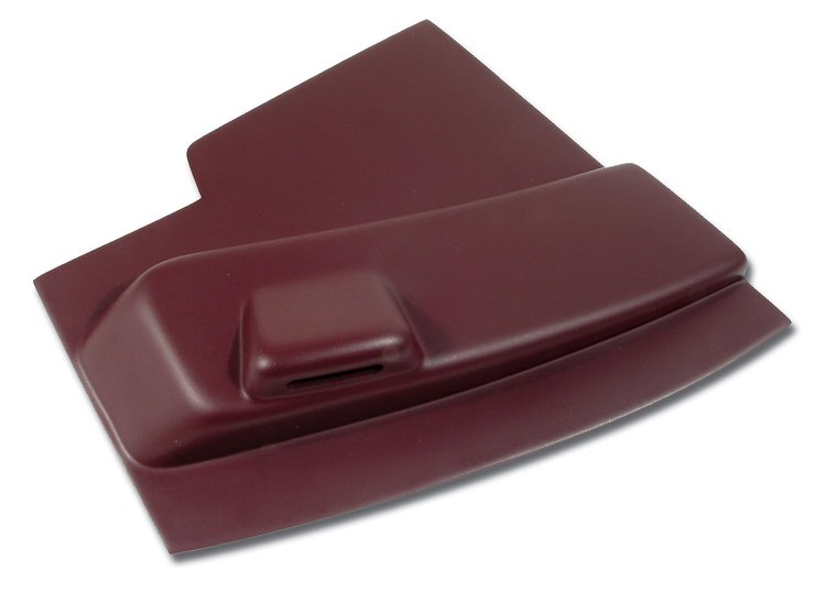 444637 Radio Side Panel, 1965-1965 Chevy Corvette, Maroon Left/Driver W/out Power Antenna