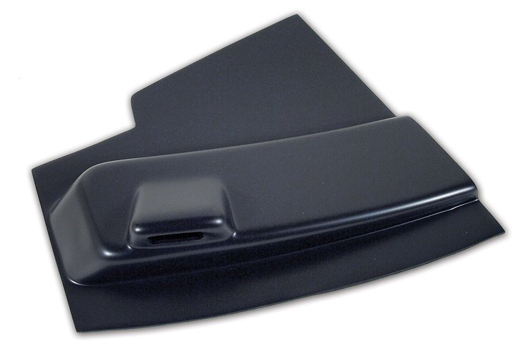 444642 Radio Side Panel, 1964-1964 Chevy Corvette, Dark Blue Left/Driver