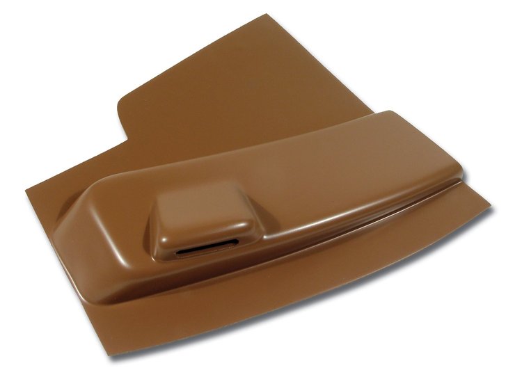 444654 Radio Side Panel, 1964-1964 Chevy Corvette, Saddle Left/Driver