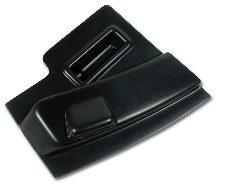 444720 Radio Side Panel, 1967-1967 Chevy Corvette, Black, Left/Driver
