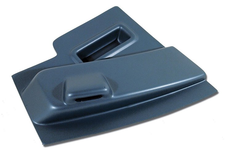444749 Radio Side Panel, 1967-1967 Chevy Corvette, Teal Left/Driver