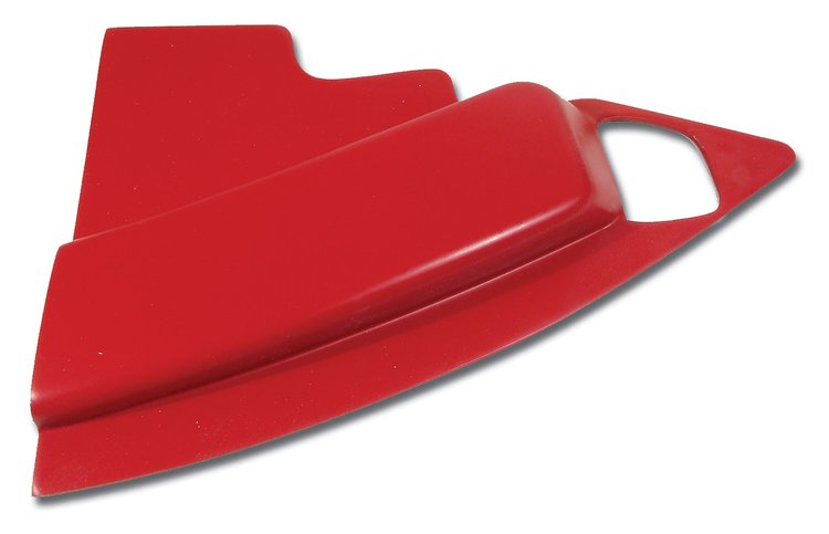 444835 Radio Side Panel, 1963-1964 Chevy Corvette, Red Right/Passenger