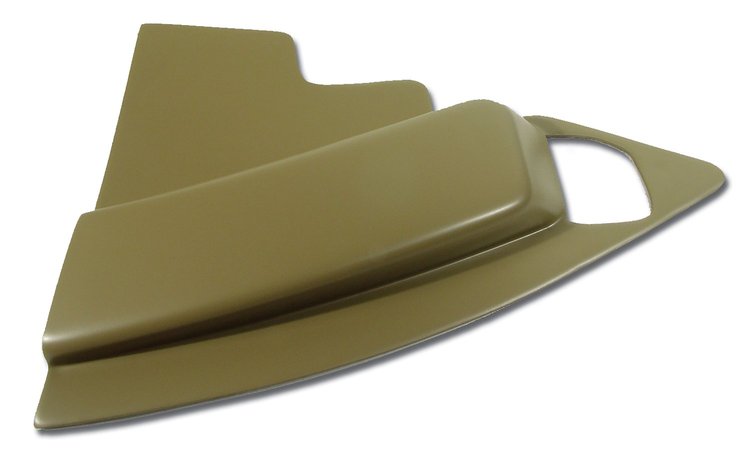 444852 Radio Side Panel, 1965-1966 Chevy Corvette, Saddle Right/Passenger