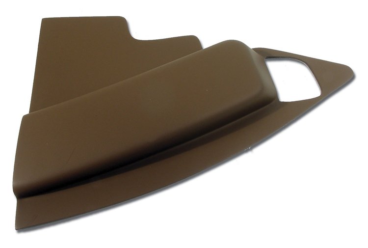 444853 Radio Side Panel, 1967-1967 Chevy Corvette, Saddle Right/Passenger W/Air Conditioner
