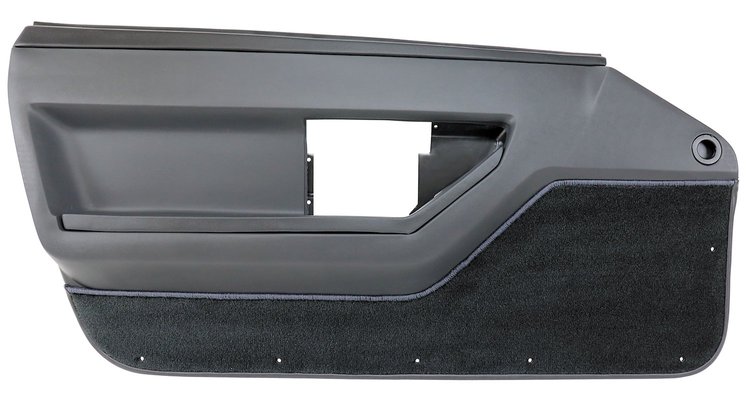 445022 Door Panel, 1984-1987 Chevy Corvette, Graphite Deluxe Coupe Left/Driver