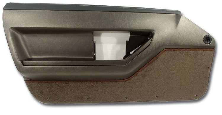 445071 Door Panel, 1984-1987 Chevy Corvette, Bronze Deluxe Coupe Left/Driver