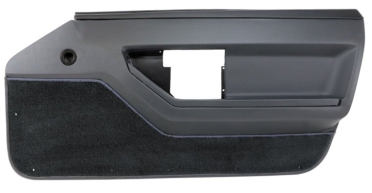 445122 Door Panel, 1984-1987 Chevy Corvette, Graphite Deluxe Coupe Right/Passenger