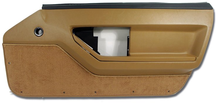 445178 Door Panel, 1988-1989 Chevy Corvette, Saddle Deluxe Coupe Right/Passenger